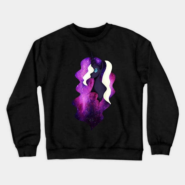 Nightmare Ponies Mane 6 - Rarity Crewneck Sweatshirt by ASinglePetal